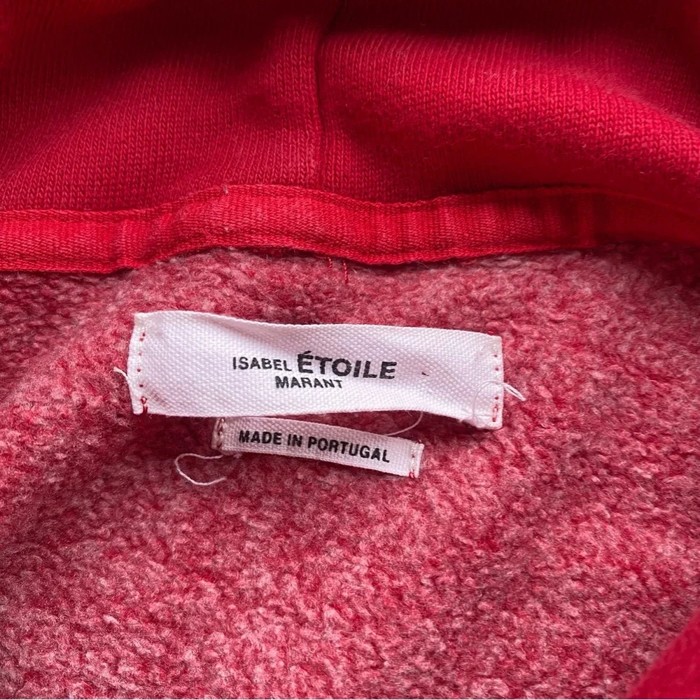 Isabel Marant Etoile Red Knit Hoodie - Picture 4 of 8